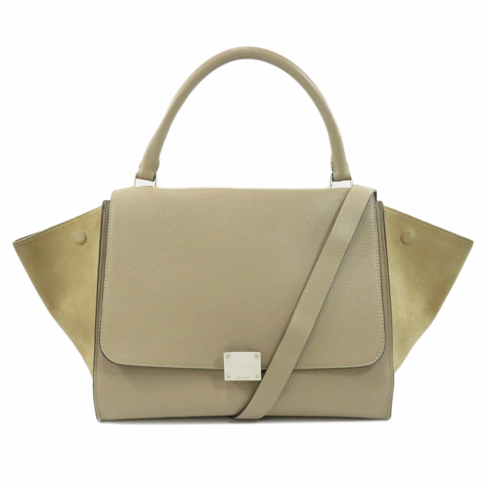 Celine Trapeze bag Dune calfskin leather suede - Picture 11 of 11